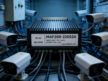 220V AC to 24V DC 200W IP65 Isolated Power Solution for Surveillance Centers
