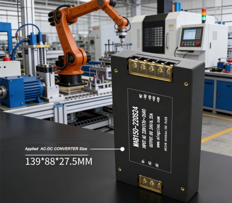 150W 220VAC to 24VDC IP65 Waterproof AC-DC Power Supply for Industrial Machinery and Smart Manufacturing